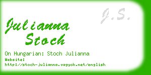 julianna stoch business card